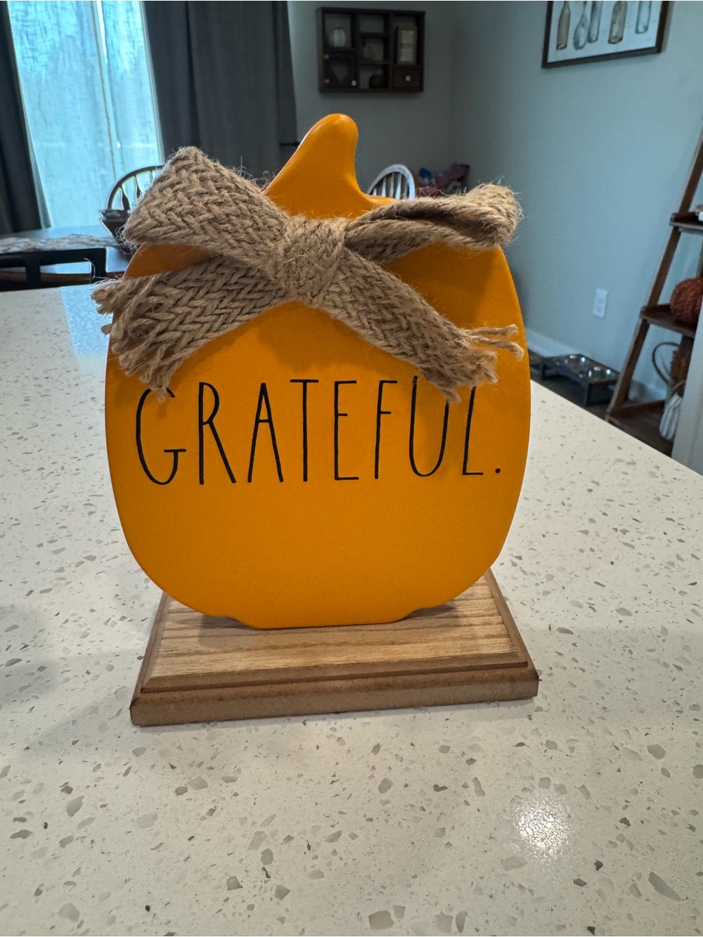 Rae Dunn “Grateful” pumpkin